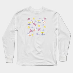 Sea Pattern Long Sleeve T-Shirt